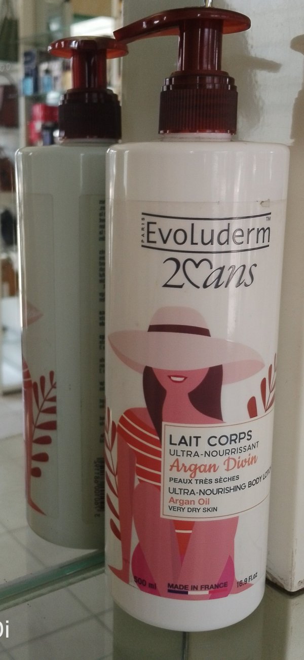 Evoluderm Lait Corps Ultra-Nourrissant Argan Divin 500 ml